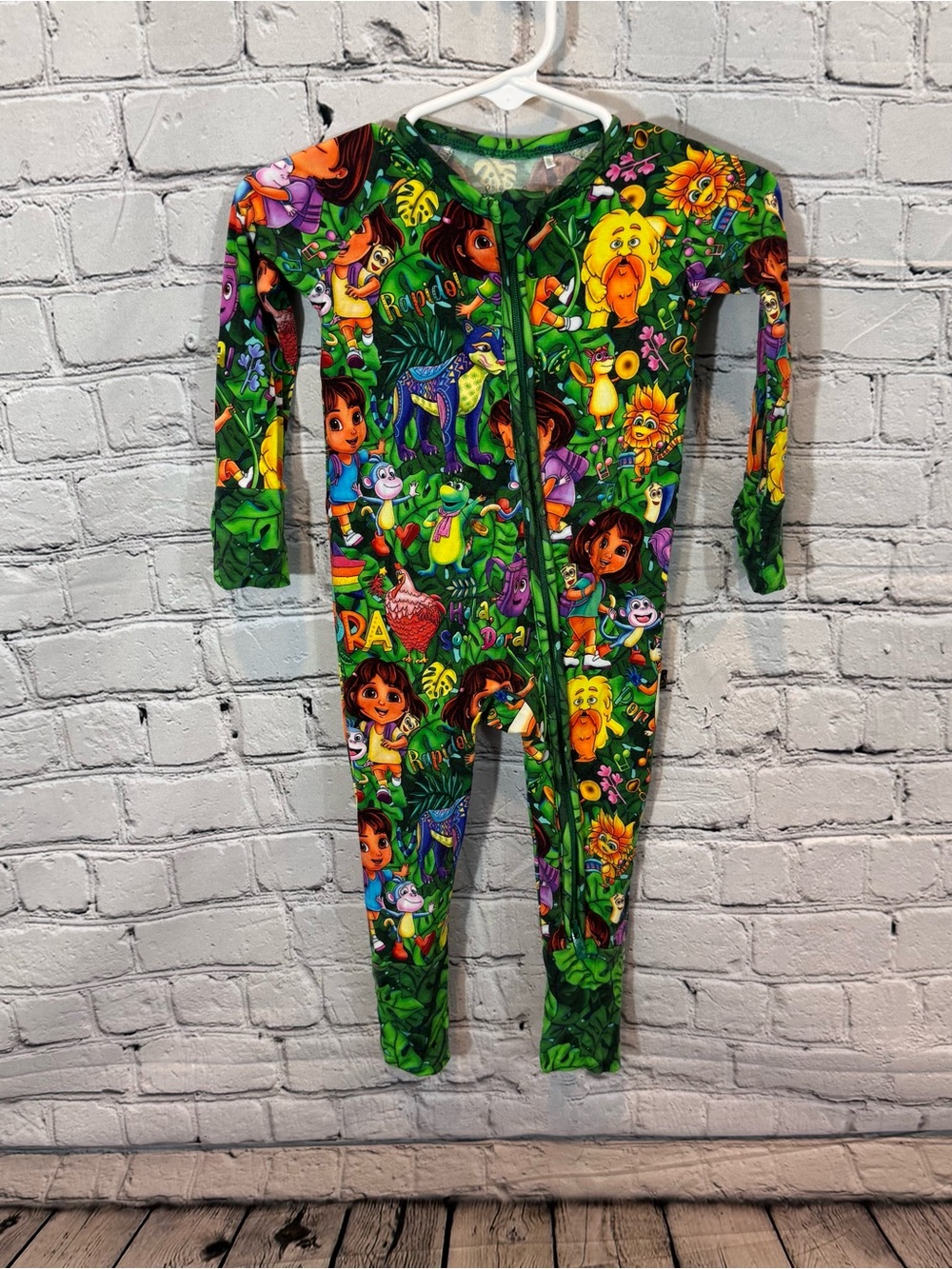 Sugar Swan Dora the Explorer Bamboo Zippie Romper